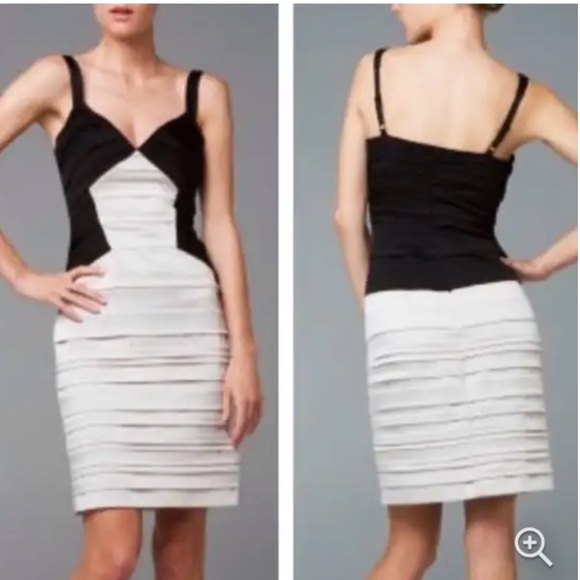 BCBGMaxAzria Black/Gold Slip Dress Sz.S - Picture 1 of 6